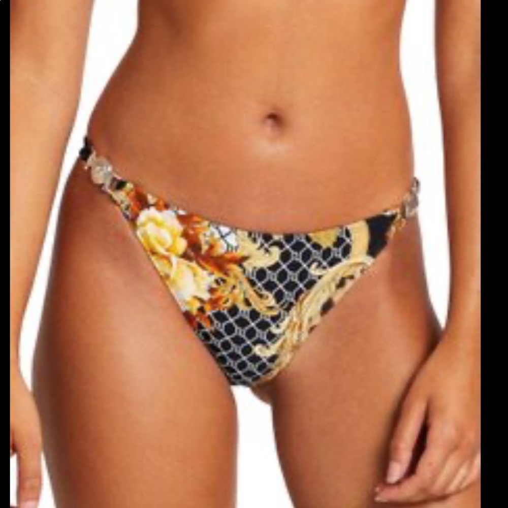 RIVER ISLAND mixed print bikini bottoms